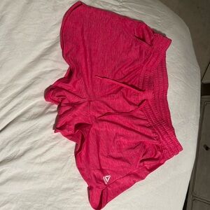 Hot pink athletic shorts